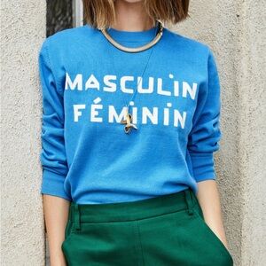 Clare V Masculine Feminine crew neck pullover